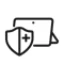 A generic square placeholder image with rounded corners in a figure.