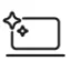 A generic square placeholder image with rounded corners in a figure.